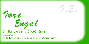 imre engel business card